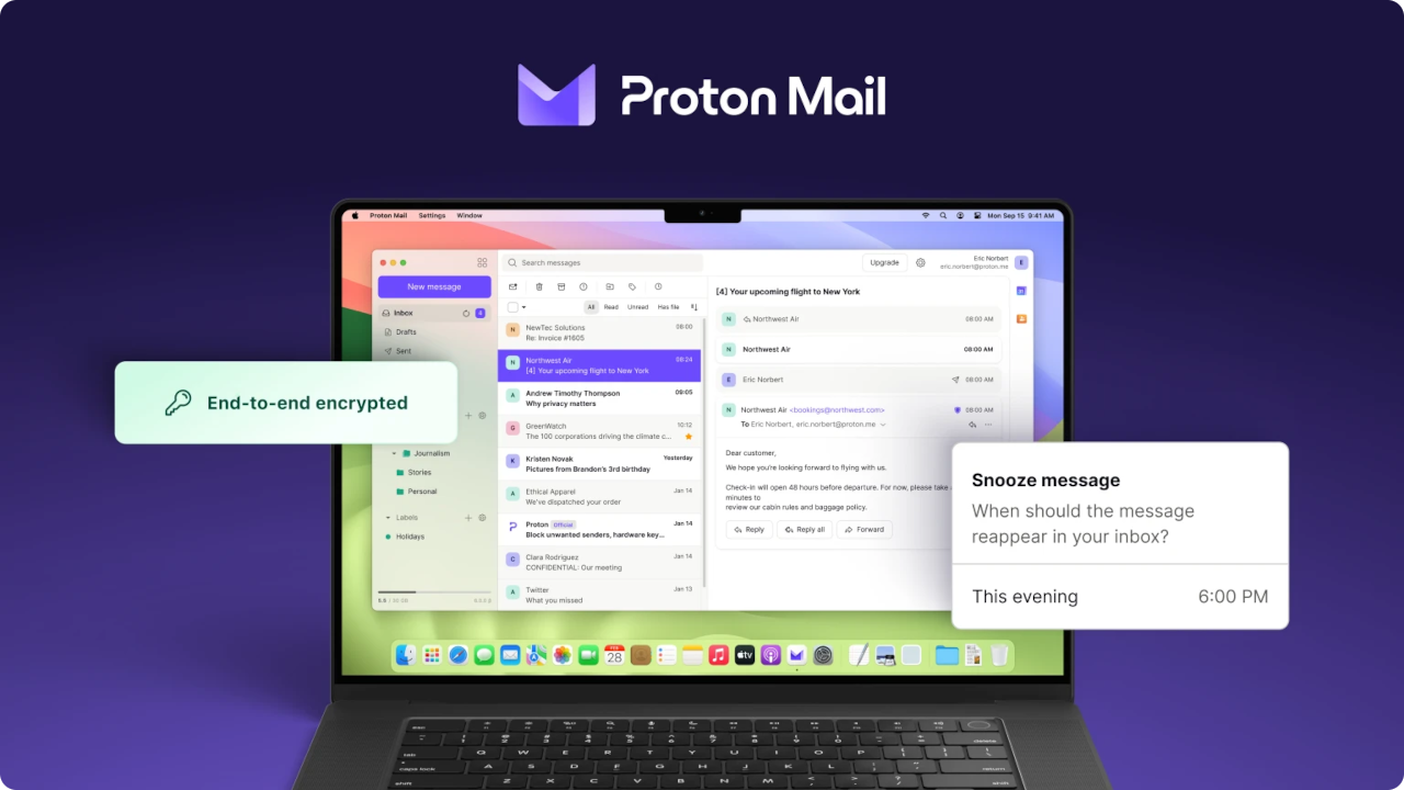 Proton release new beta Mail, Calendar desktop app